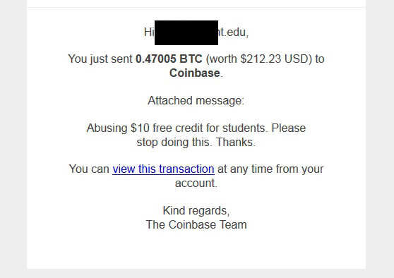Coinbase Email